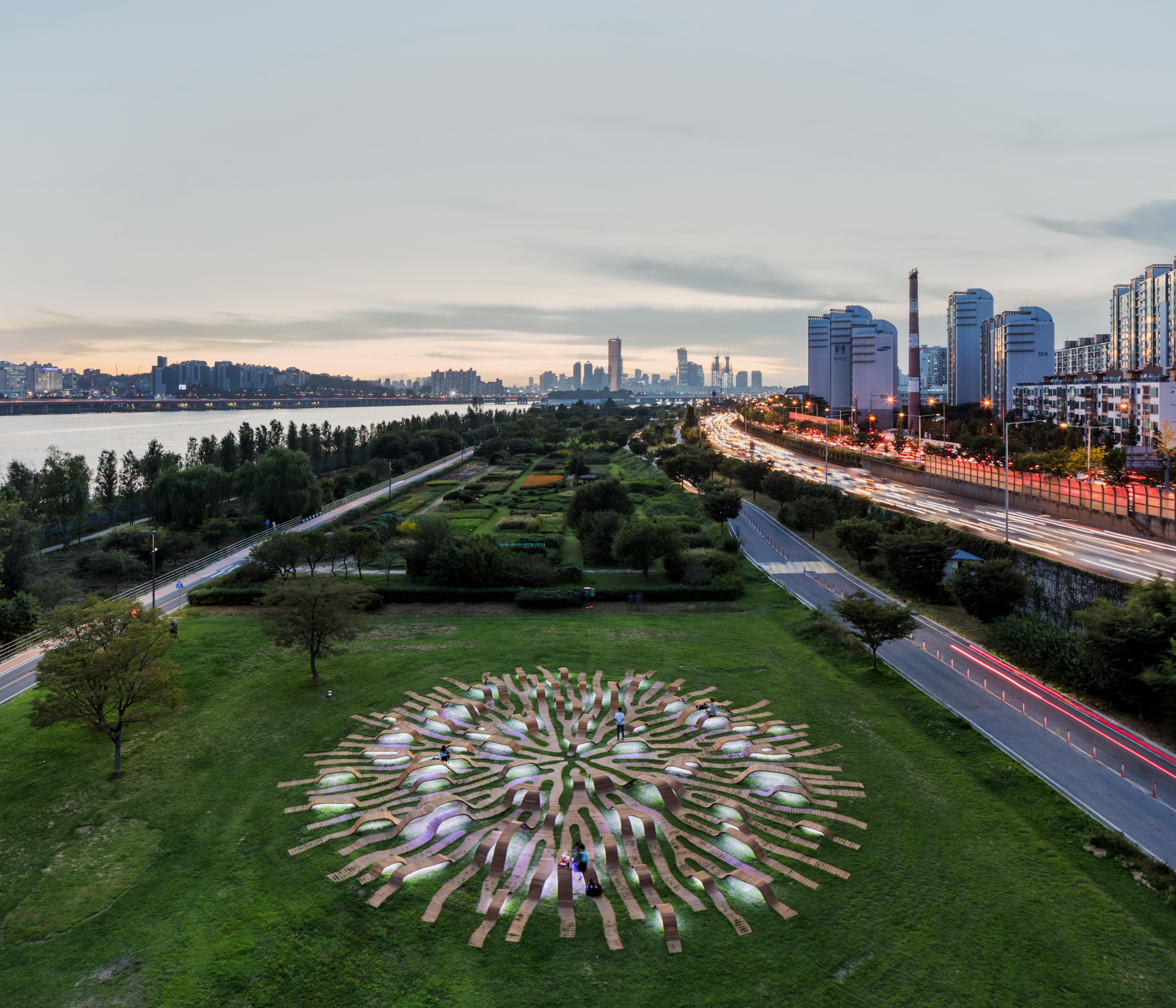 首尔汉江艺术公园“Root Bench”丨韩国首尔丨Yong Ju Lee Architecture-25