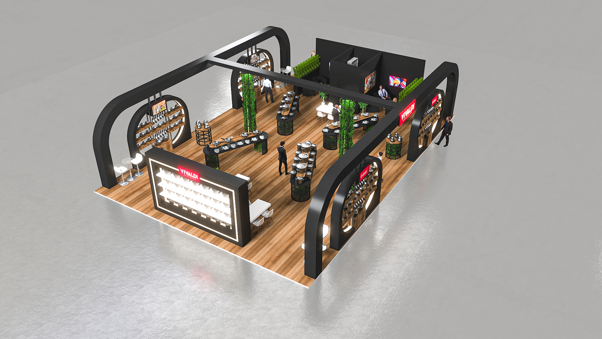 GORGEL STAINLESS STELL BOOTH DESIGN-13