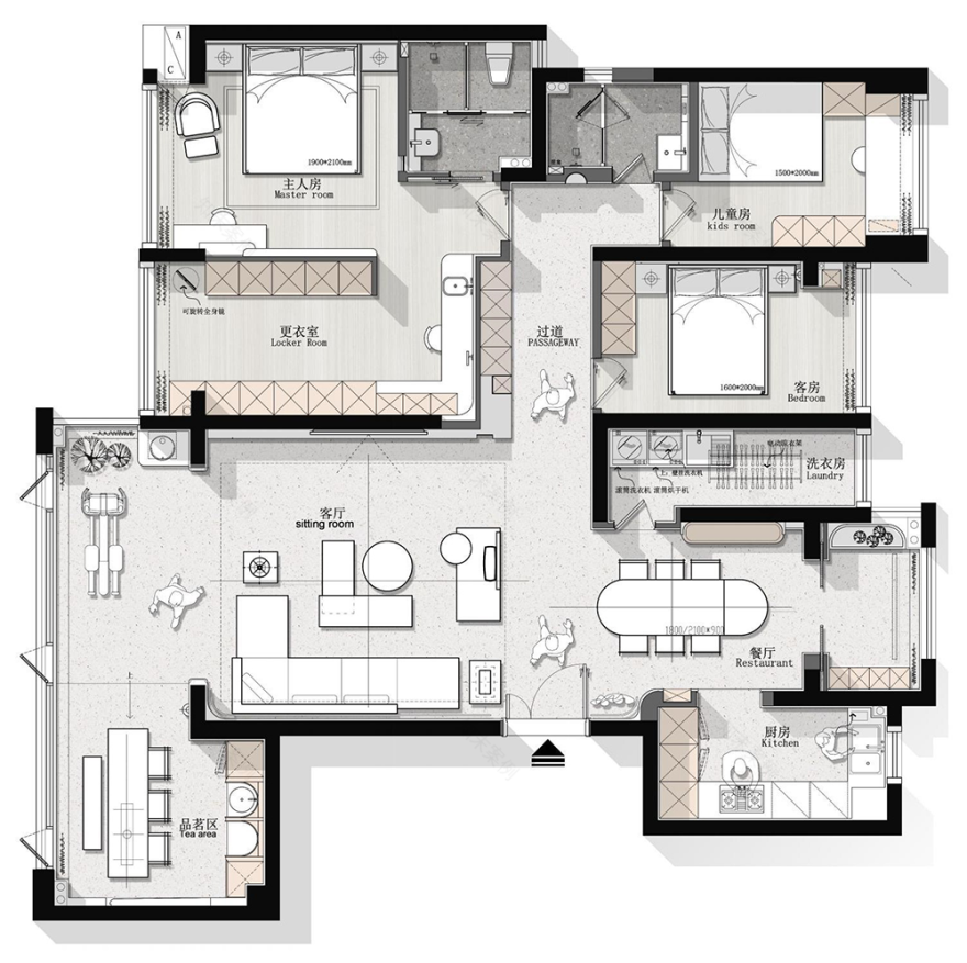 极简之家的艺术韵律与生活温度丨科盛装饰设计-39