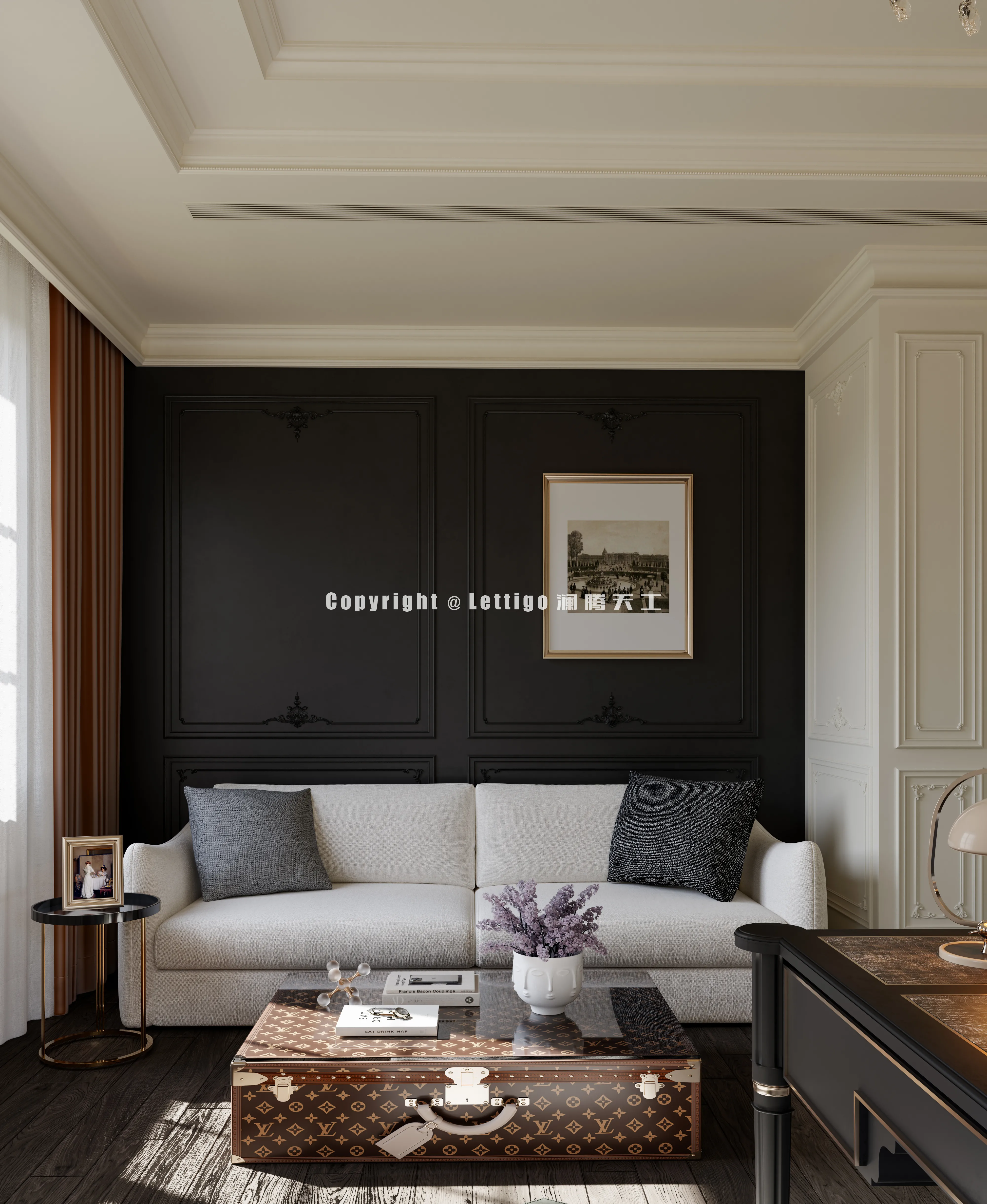 女王梦想中的家｜黑白香奈儿风-15