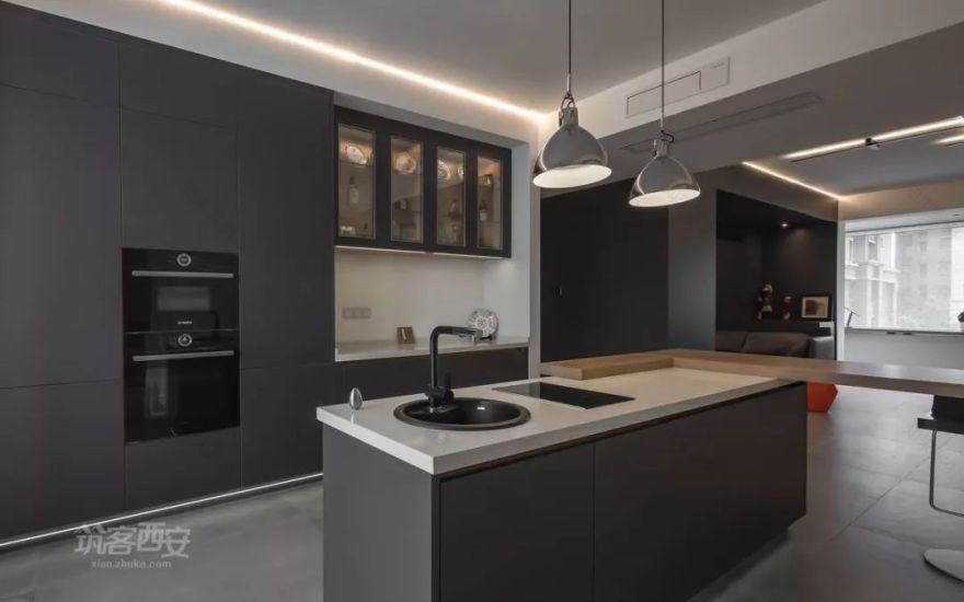 180㎡现代三室改一室,开放空间诠释自由生活-38