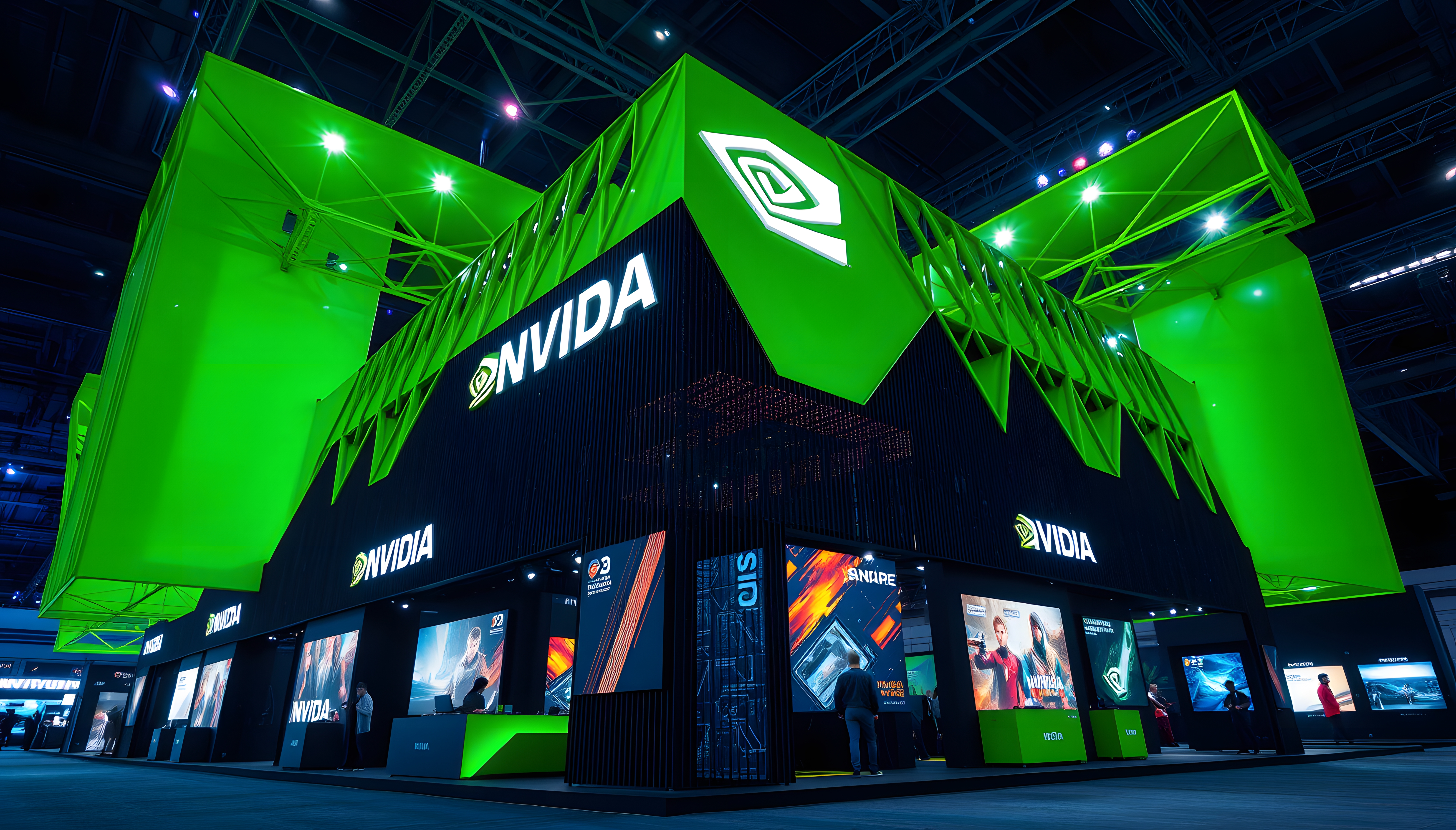 NVIDIA game exhibition booth.-24