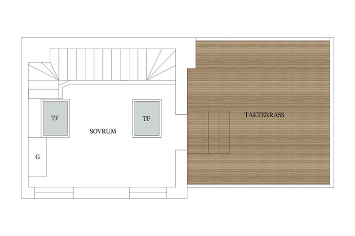 瑞典底层奇趣公寓 | 开放式明亮厨房++ 露台卧室-30