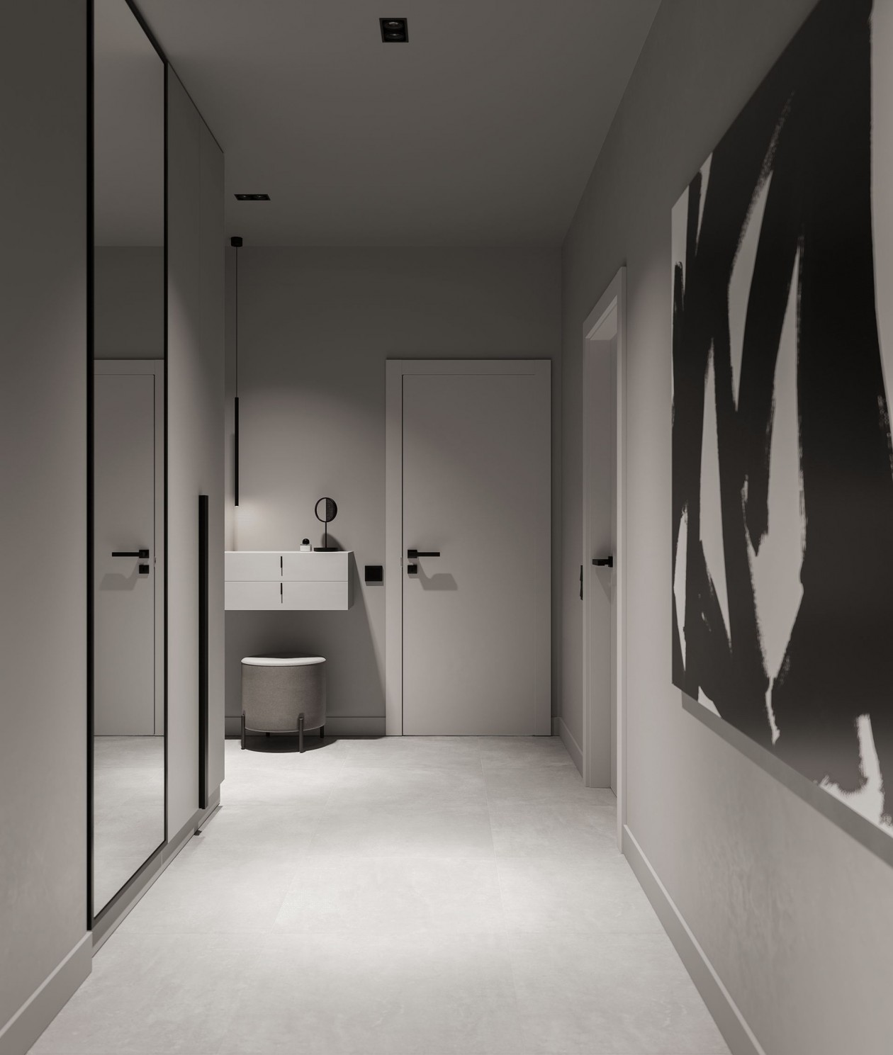 白色系极简风公寓-3