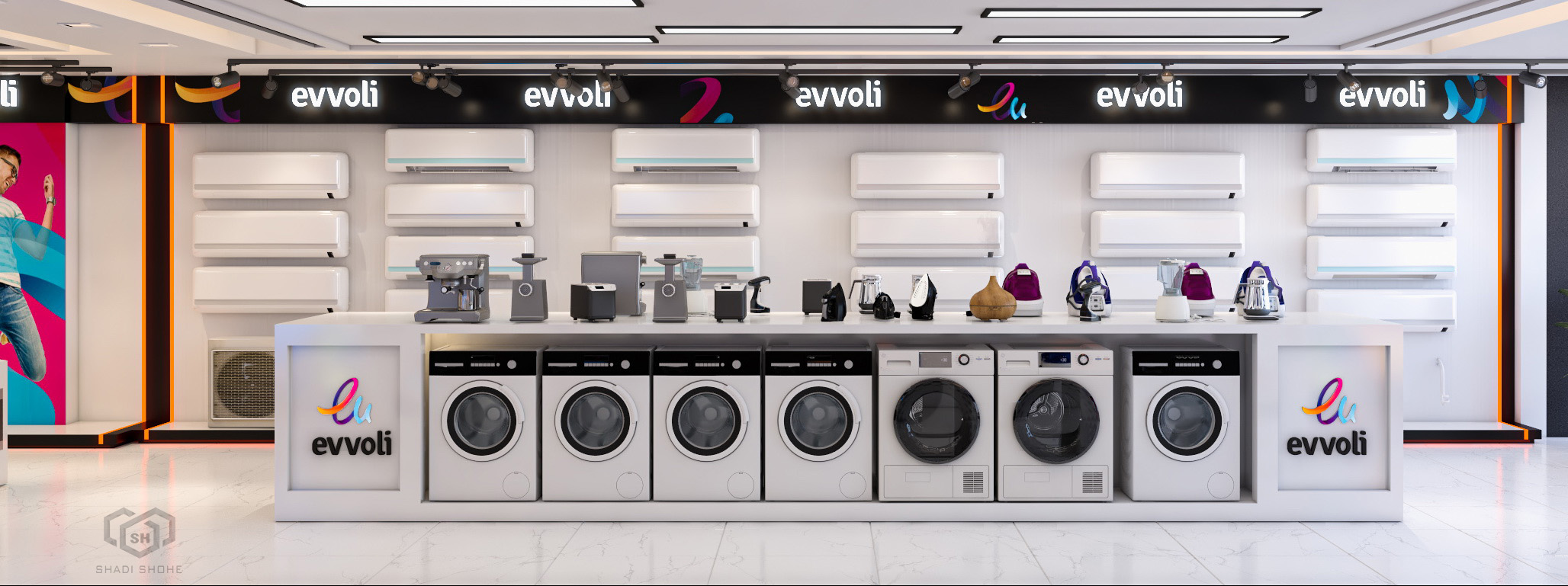 Household electrical appliances sales hall-6