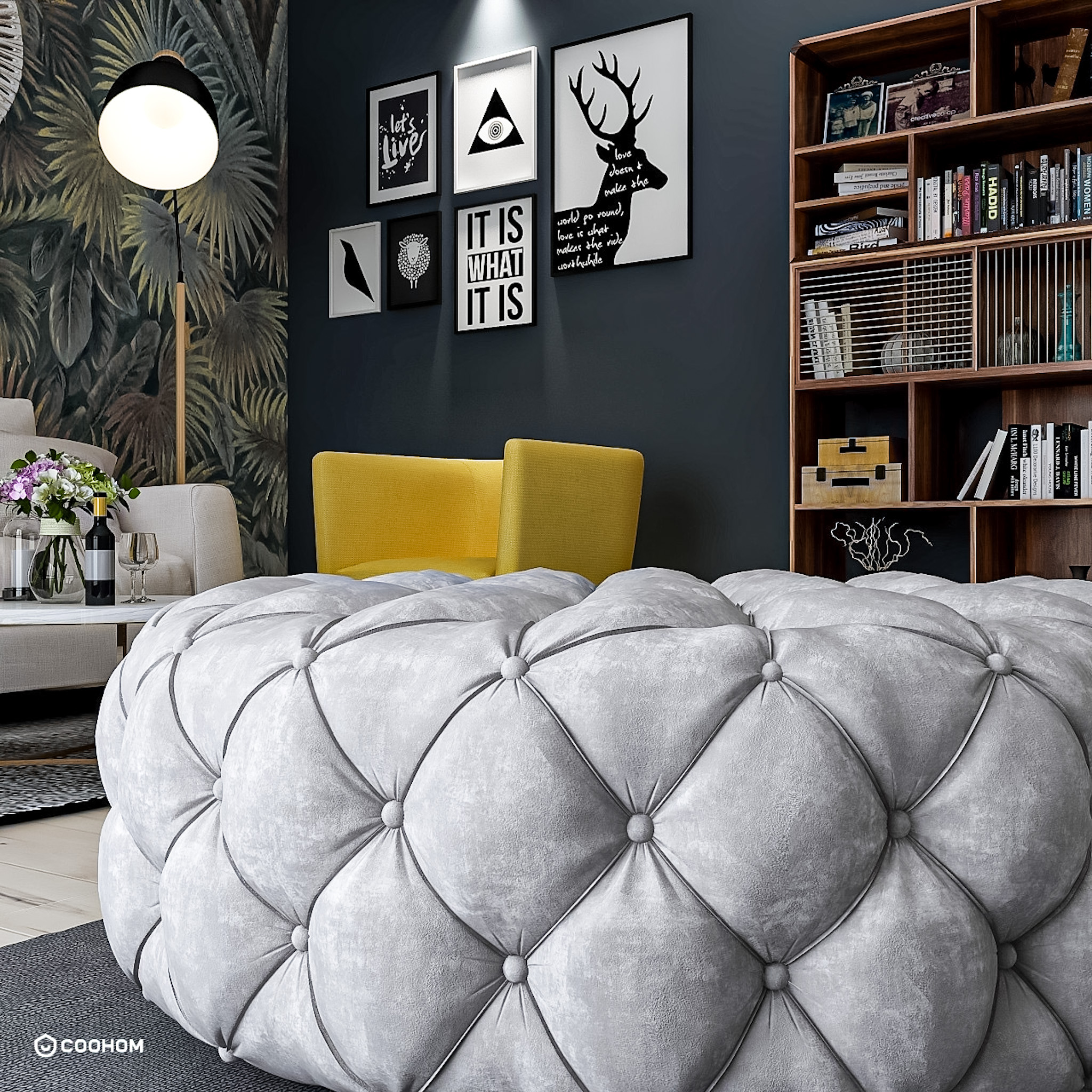 A industrial style livingroom-7