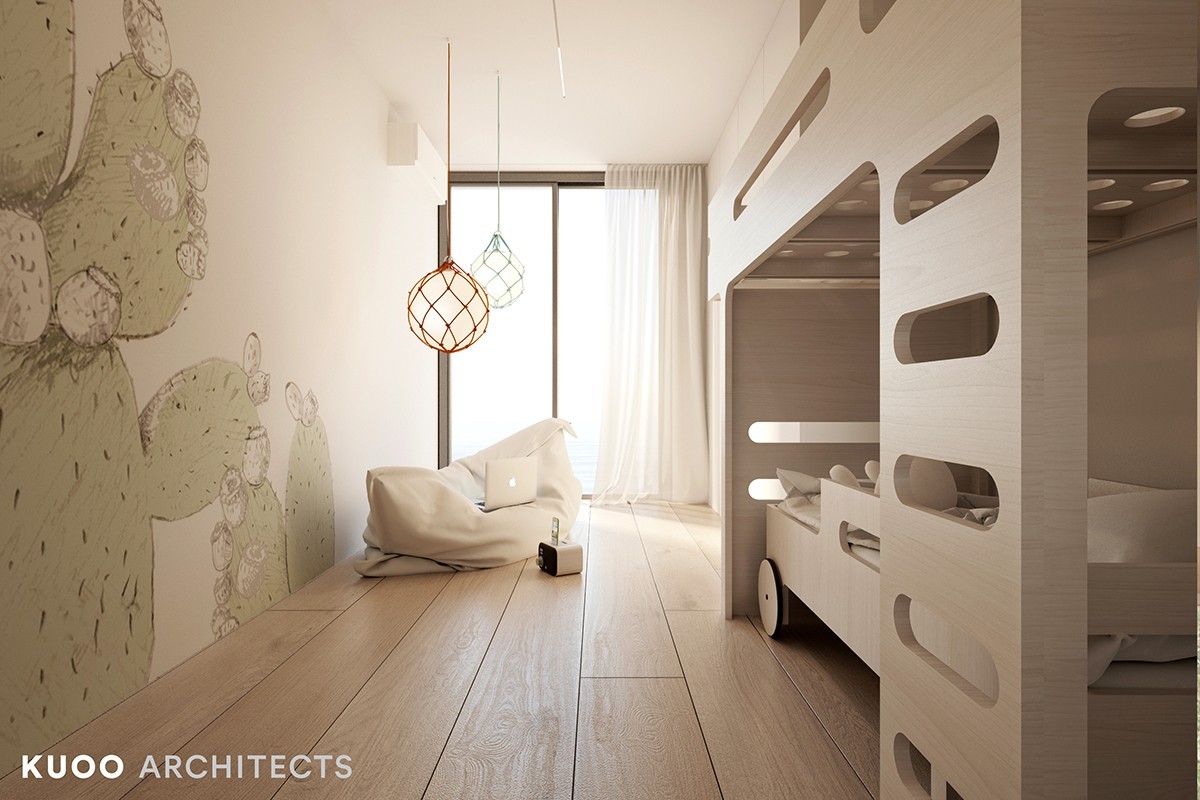 164m² 波兰极简主义海景度假公寓：KUOO ARCHITECTS-13