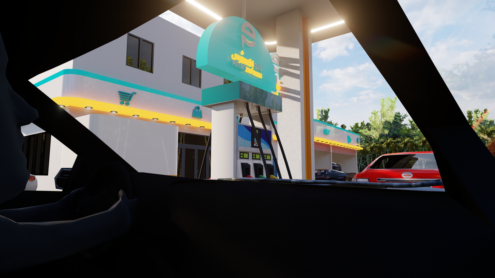 تصميم لمحطه وقود بترو اكسبريس بالسعودية-15