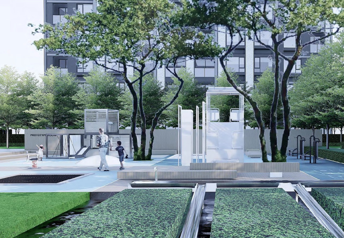 杭州万科蜀山大区景观SU模型-0