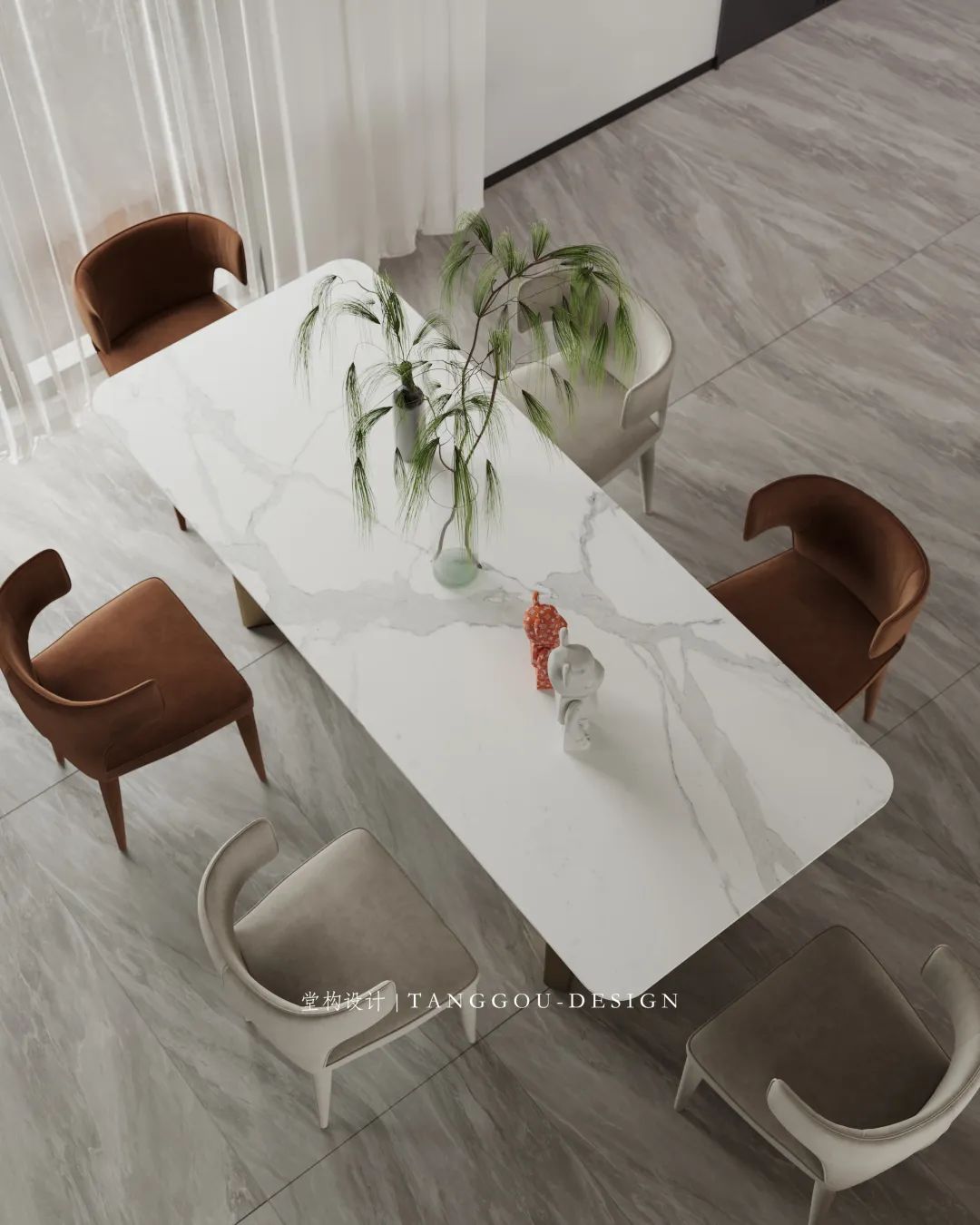 橙意盎然,452㎡私宅别墅的趣味空间丨中国武汉丨堂构设计-0