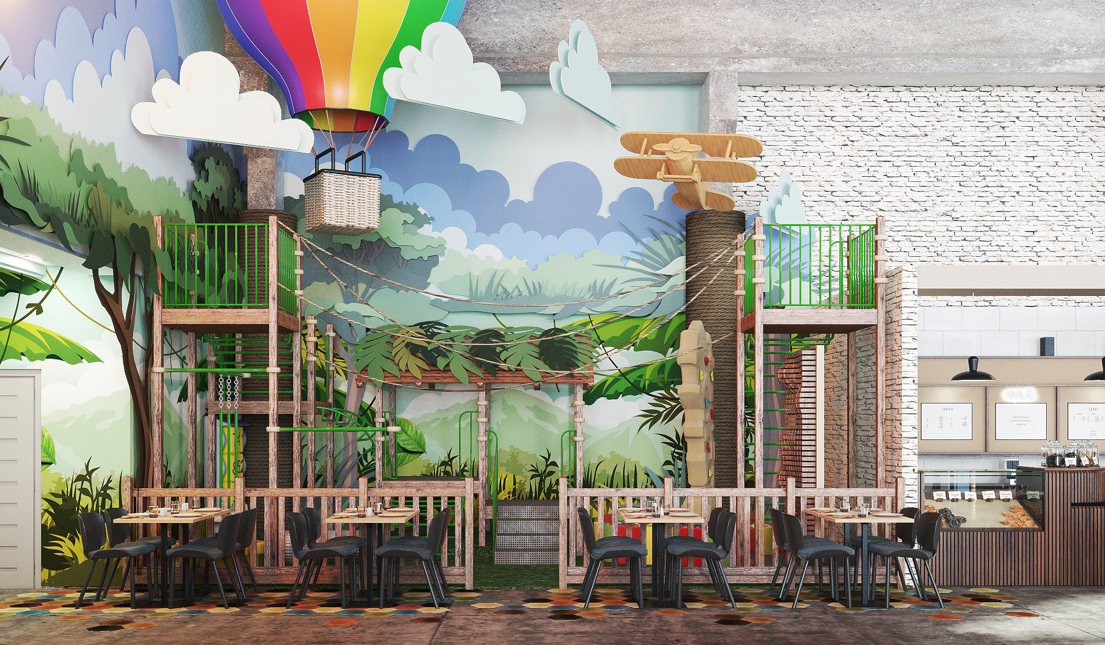 亚洲区的美食广场设计-18