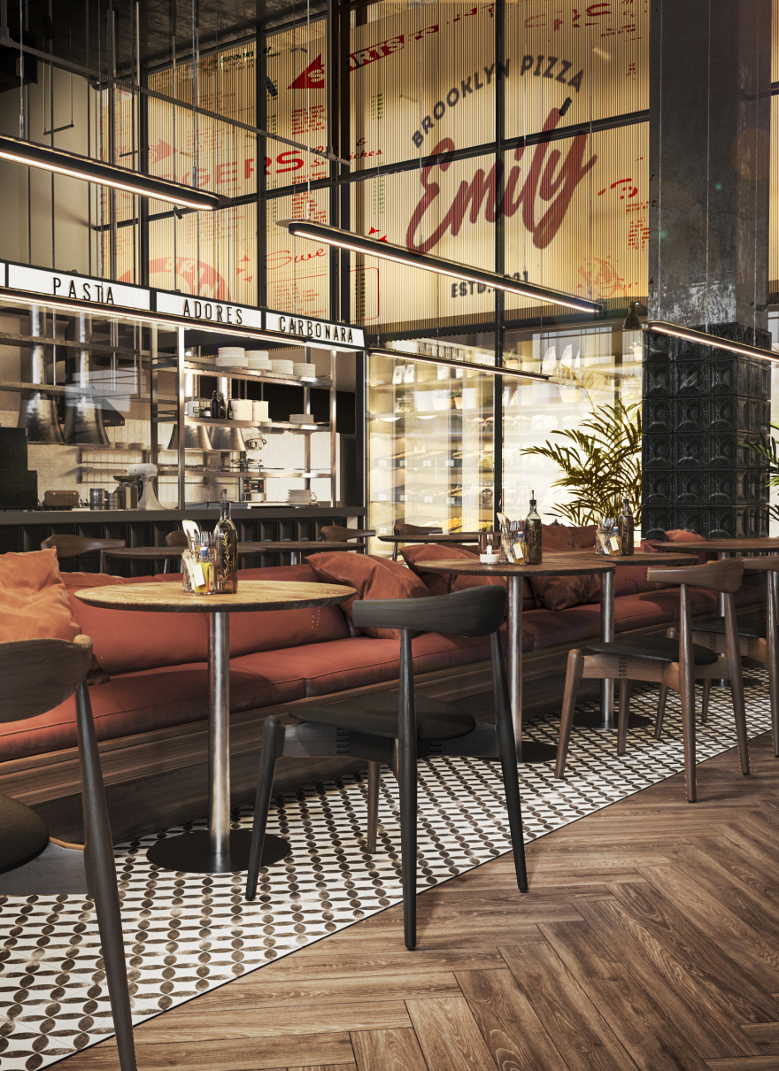 艾米莉·布鲁克林披萨丨乌克兰利沃夫丨BUREAU I KARASHETSKYY ARCHITECTS-8