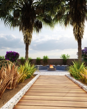 Kuwait Landscape Design - Modern Style 450SQm