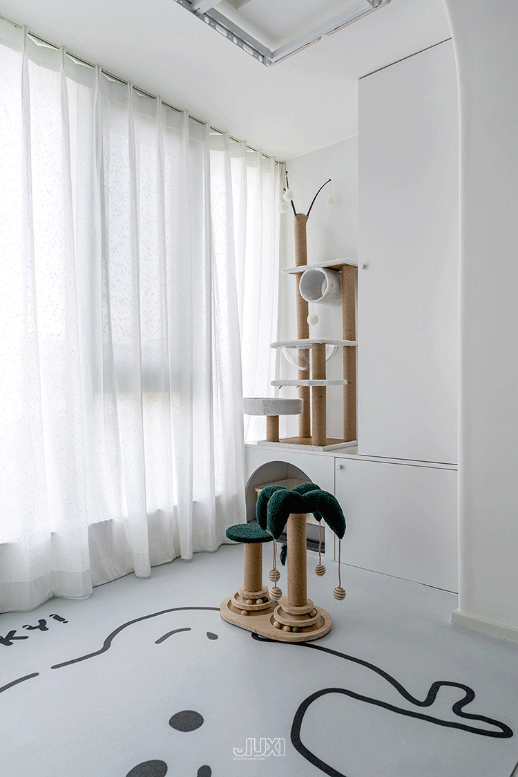 理想的奶油风未来四口之家设计丨中国北京丨久栖设计-17