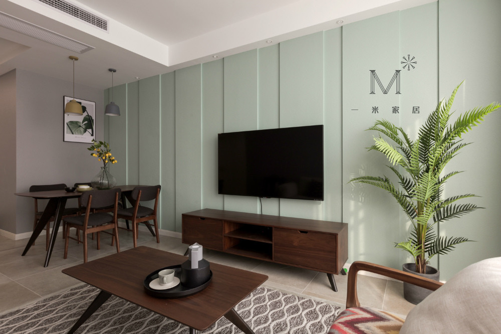 一米家居打造 150㎡现代简约清新空间-6