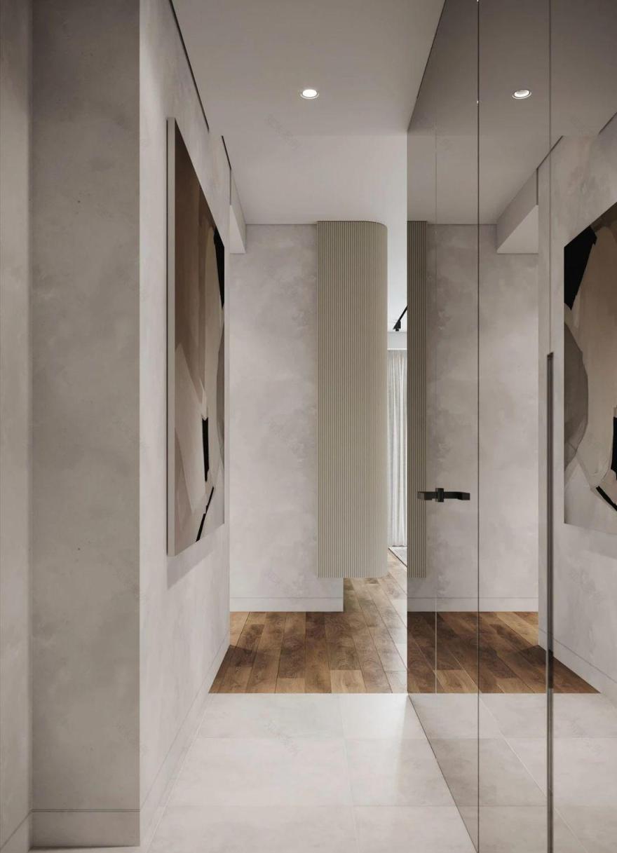 顾念安 88㎡现代素雅家居设计,简约中见精致-13