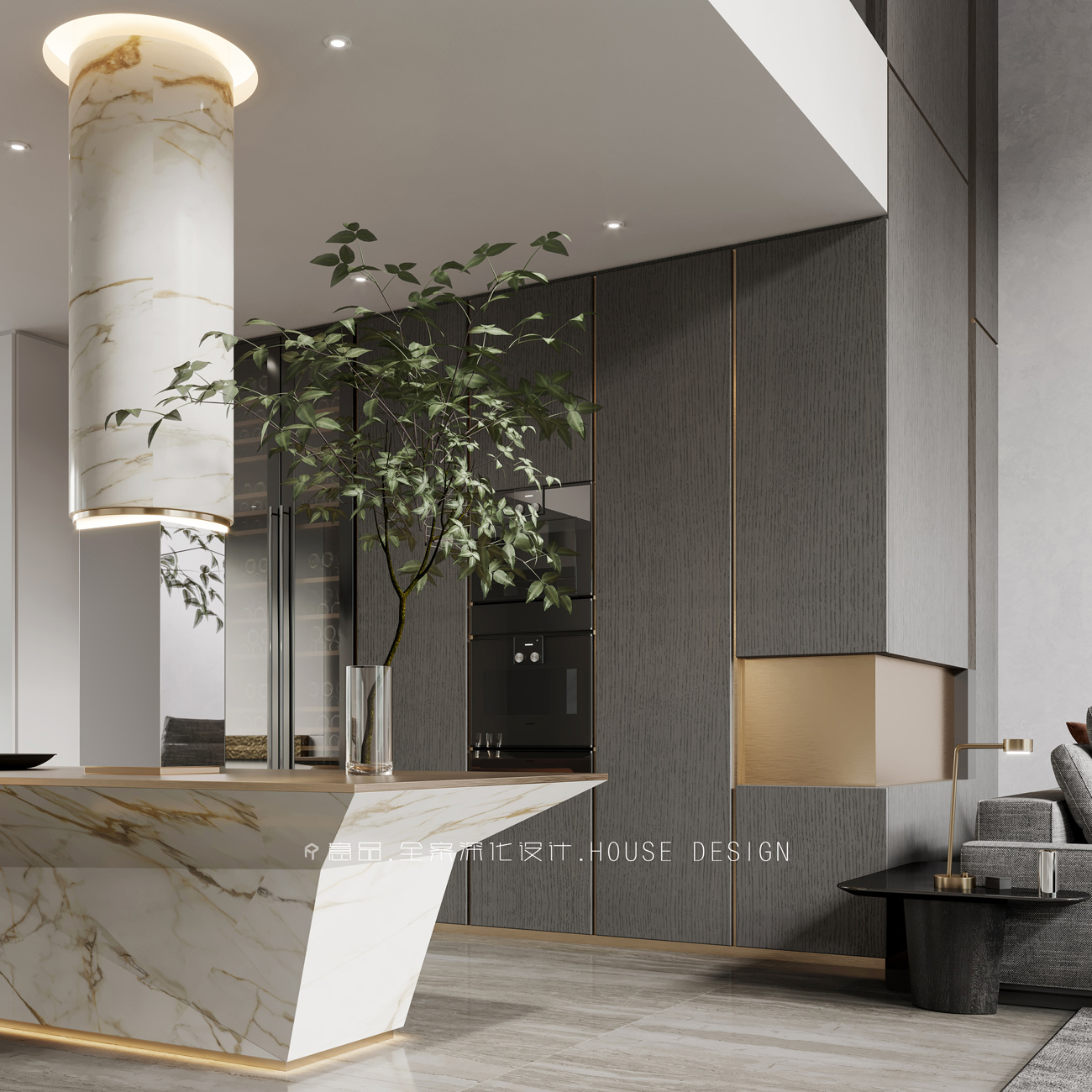 武汉意品设计 · 写实意境 · 现代客餐厅-28