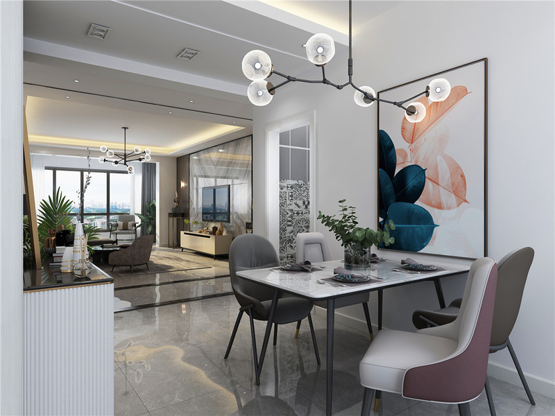 康桥天玺城 128 平现代简约装修丨中国盘锦丨盘锦楚航装饰-6