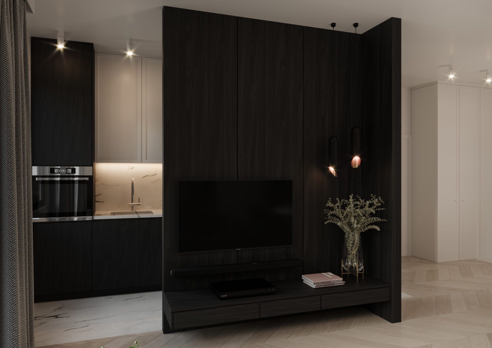 black and white  室内布置丨波兰华沙丨Katarzyna Piotrowska-17