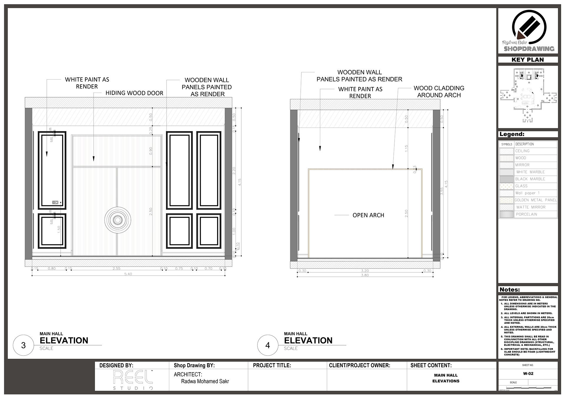 ShopDrawing For Main Hall in Residential Palace-4