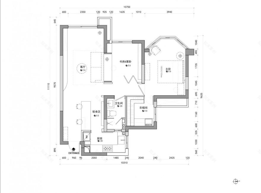璞珥空间设计78 平独居小窝-1