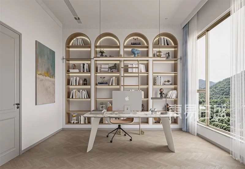 353㎡现代简约装修，高端风雅的质感大宅！-25