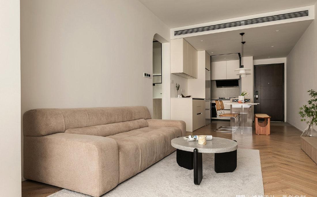 奶油现代风温馨小户型设计-15