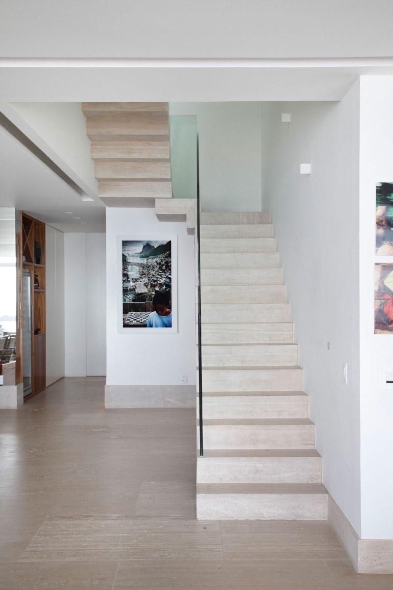 豪华别墅 现代风格巴西里约热内卢三层海滩别墅-8