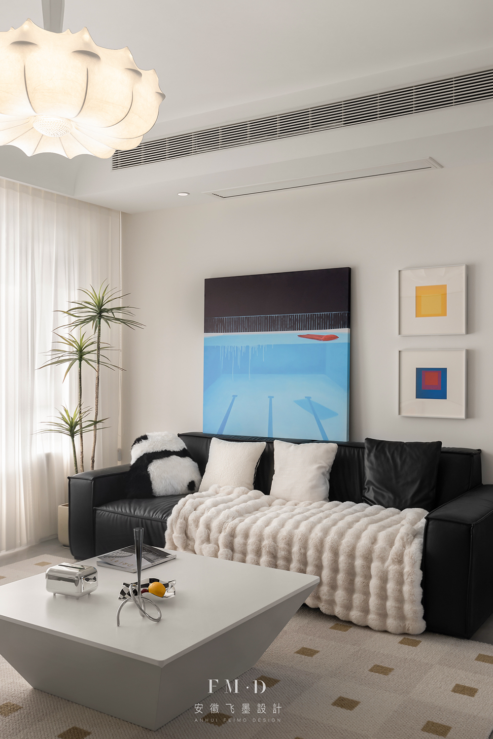 奶油风复式住宅丨中国滁州丨飞墨设计组-28