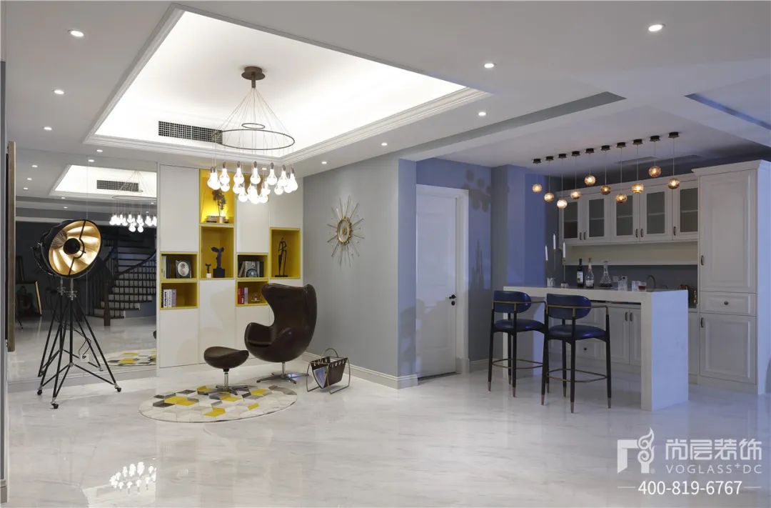 不输「李子柒的后院」！540㎡美式轻奢别墅设计，休闲舒适-69