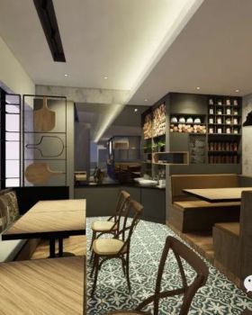 中山公园 AI PIZZASONG，工业乡村混搭风打造高辨识度 PIZZA 店