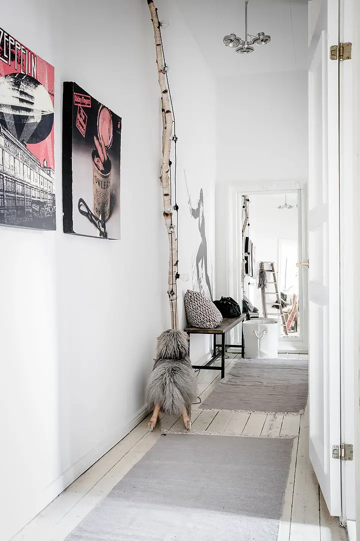 周末美图 | 瑞典灰白色调公寓设计-18