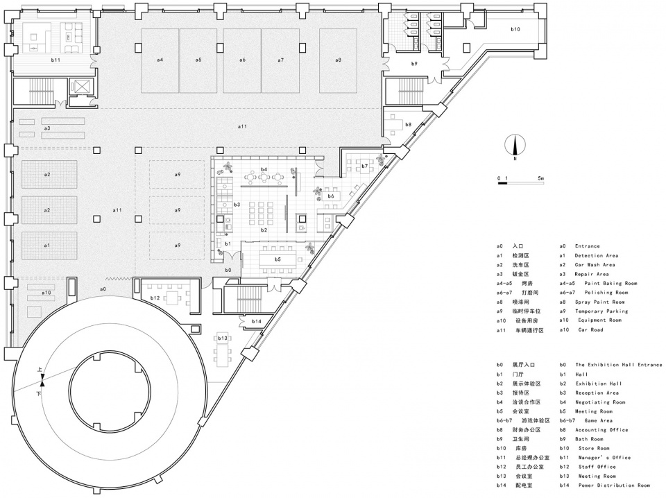 模糊的“墙”·杜雅汽车特效涂料系统陕西服务站空间设计-47