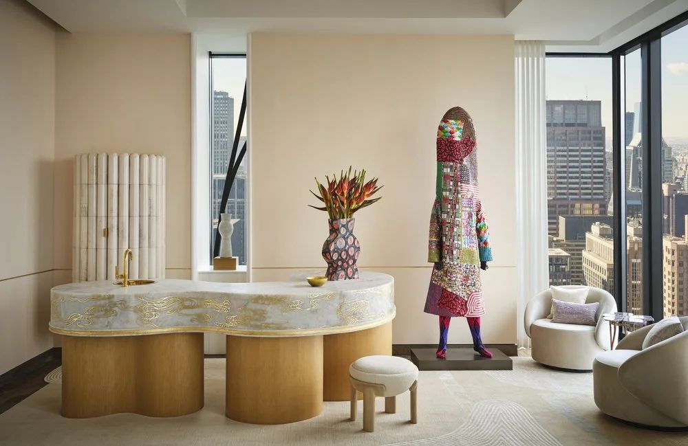艺术收藏者的高层公寓丨美国曼哈顿丨Kelly Behun-16