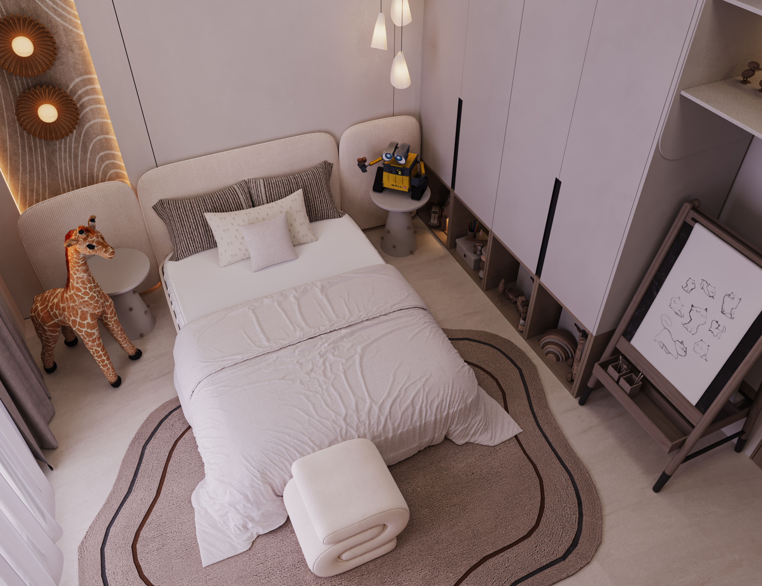 儿童房丨沙特阿拉伯丨Awab Elsaid designs,MARWA ELSAYED-10