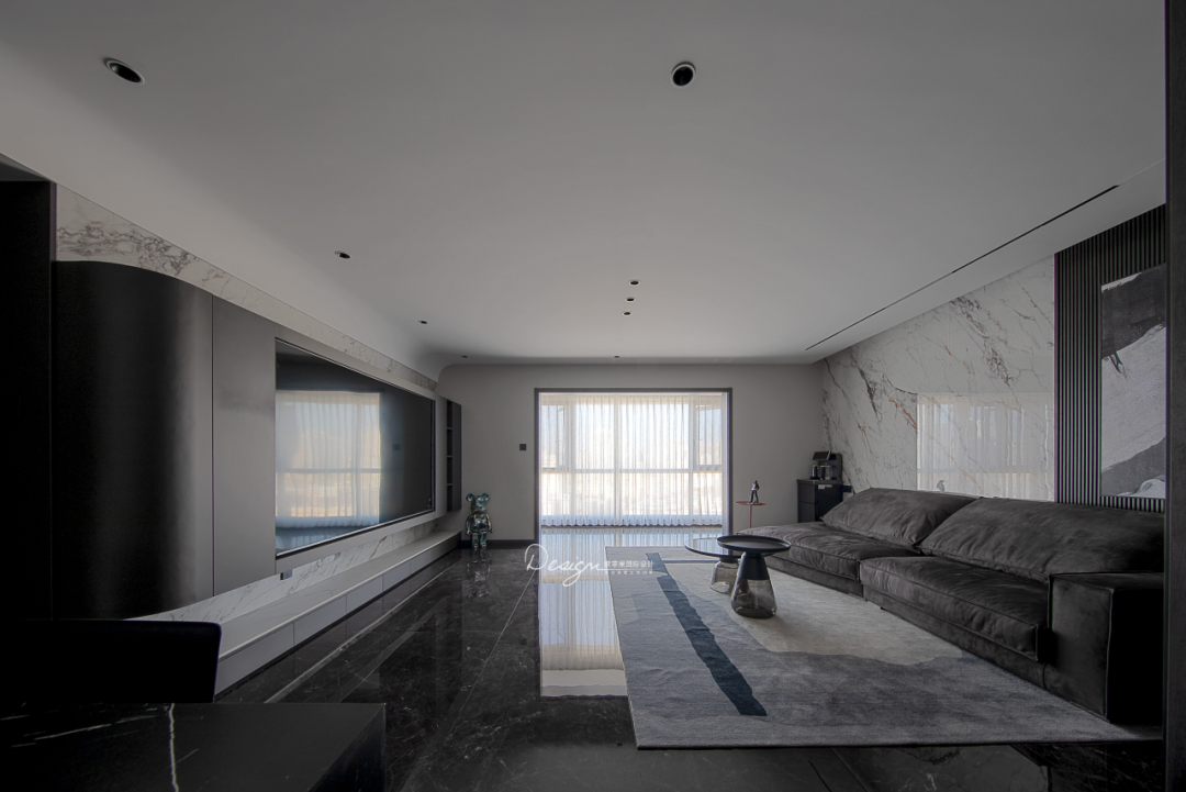 黑白碰撞,拿捏酷飒神秘的格调生活丨紫苹果国际设计-39