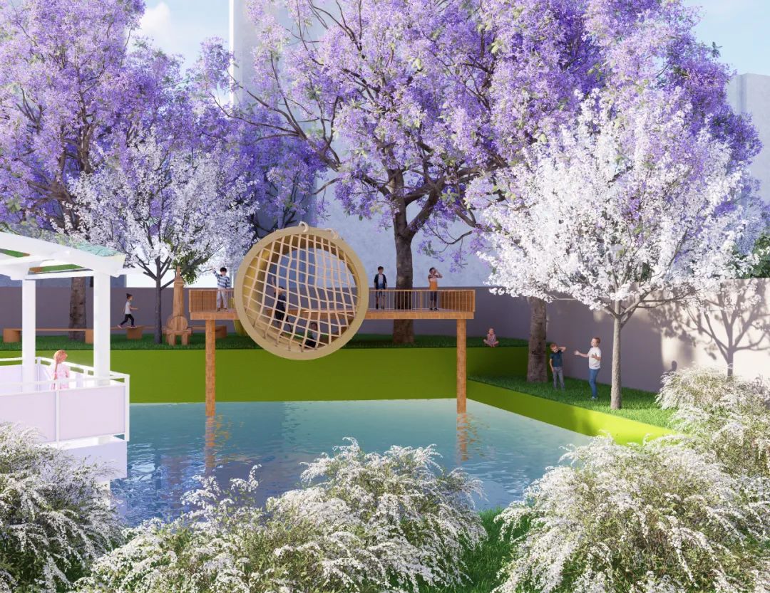 好强的天赋型选手!重大大二课设的吸睛紫色展板!色彩/构图/排版堪称一绝,空间创新与色彩叙事相结合的儿童友好型幼儿园建筑设计!-220