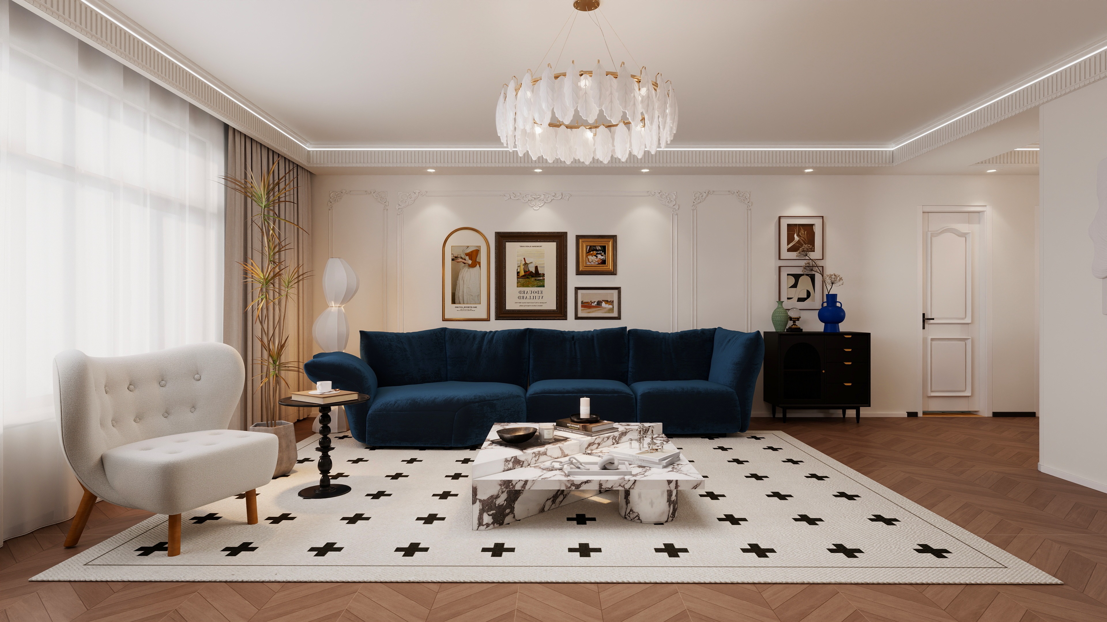 兴诚花园175㎡法式5室-7