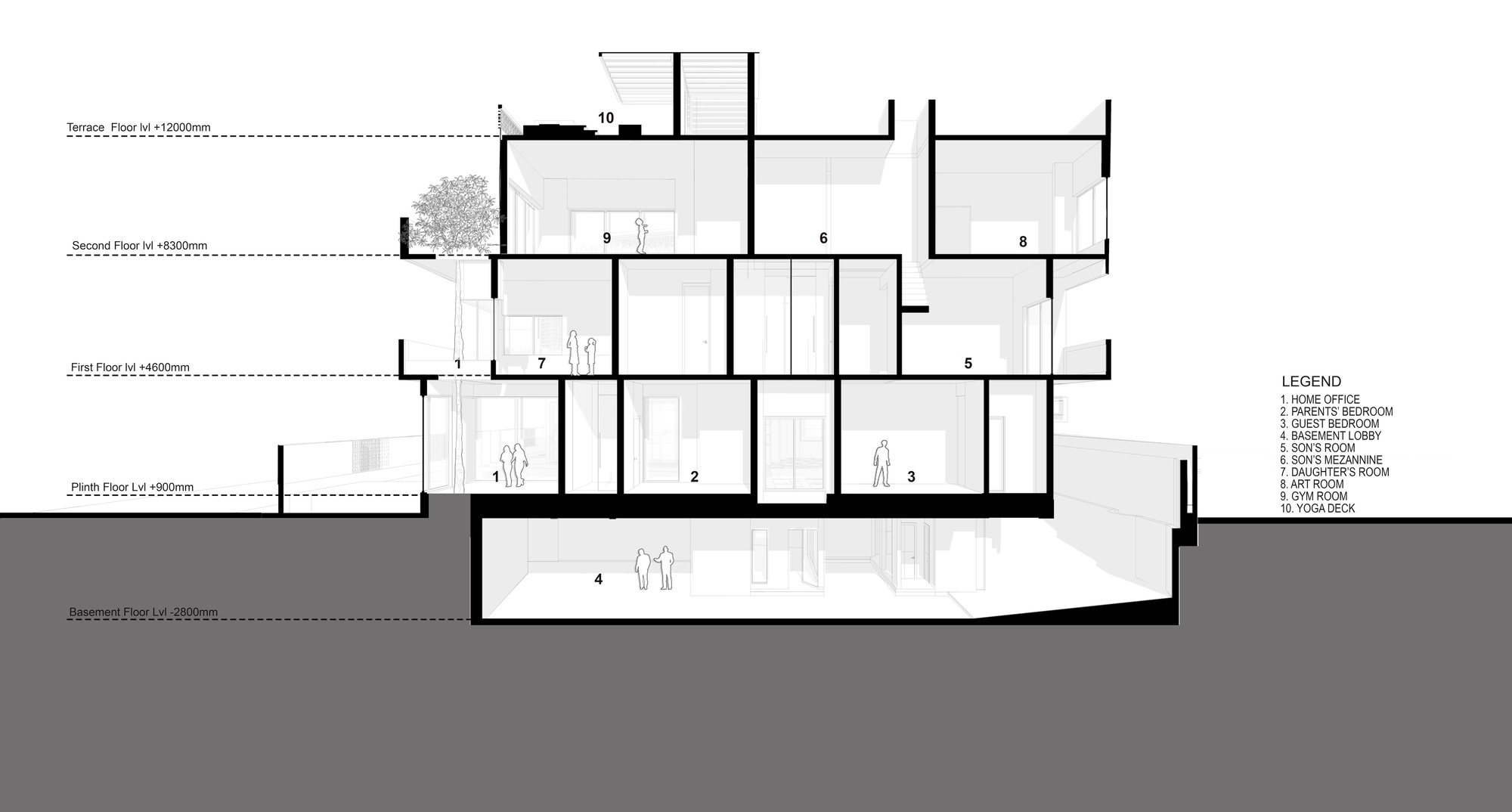 58 号项目住宅丨印度班加罗尔丨The Purple Ink Studio-40