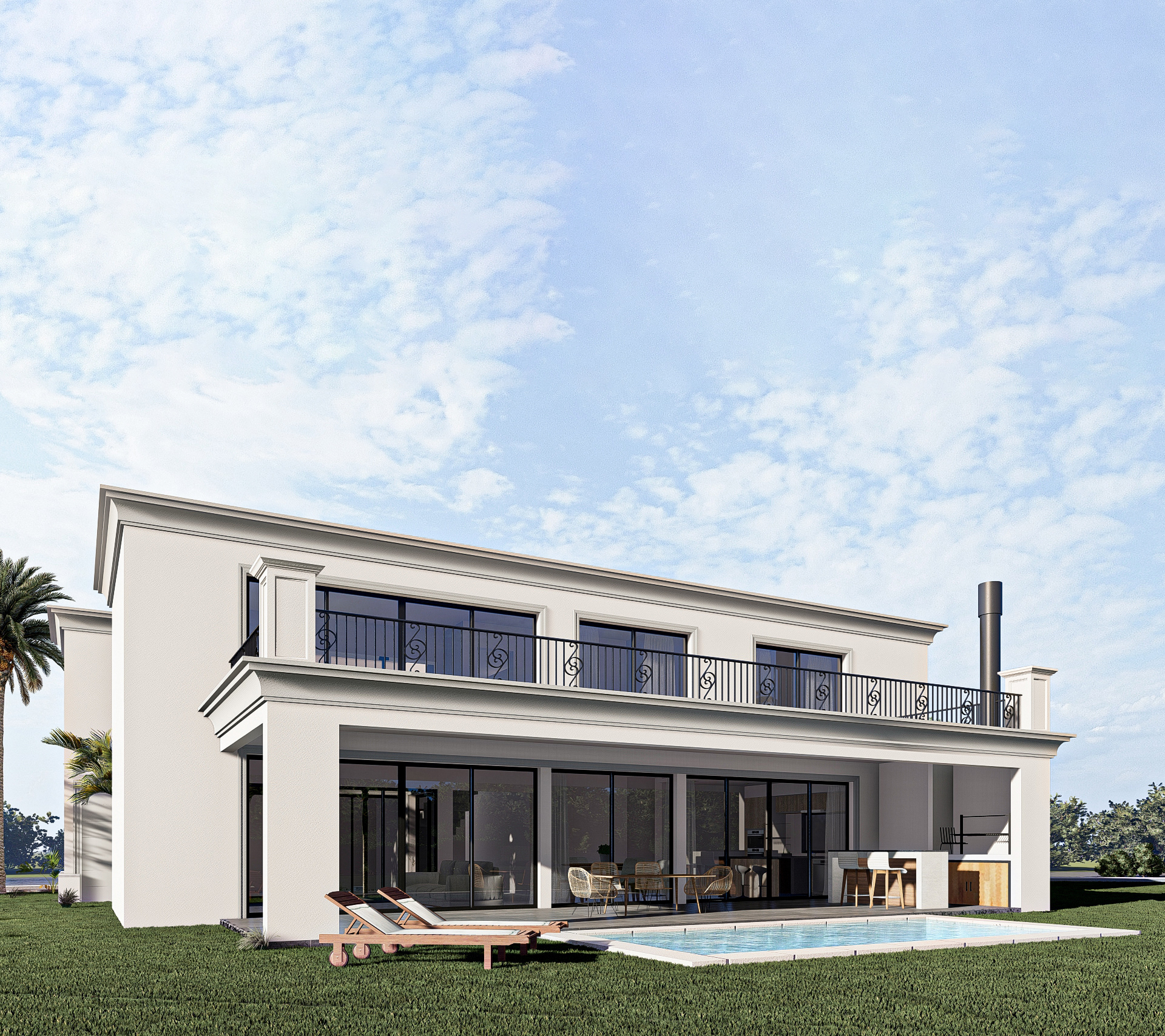 ARQUITECTURA - FACHADAS RENDERS 小别墅-8