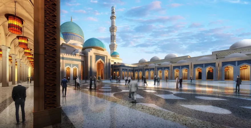 阿斯塔纳大清真寺丨哈萨克斯坦丨Dewan Architects and Engineers-14