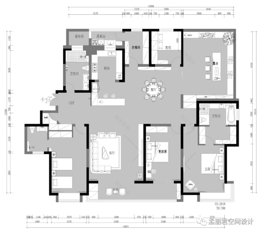 齐润楼王大平层极简风格设计丨原创设计-15