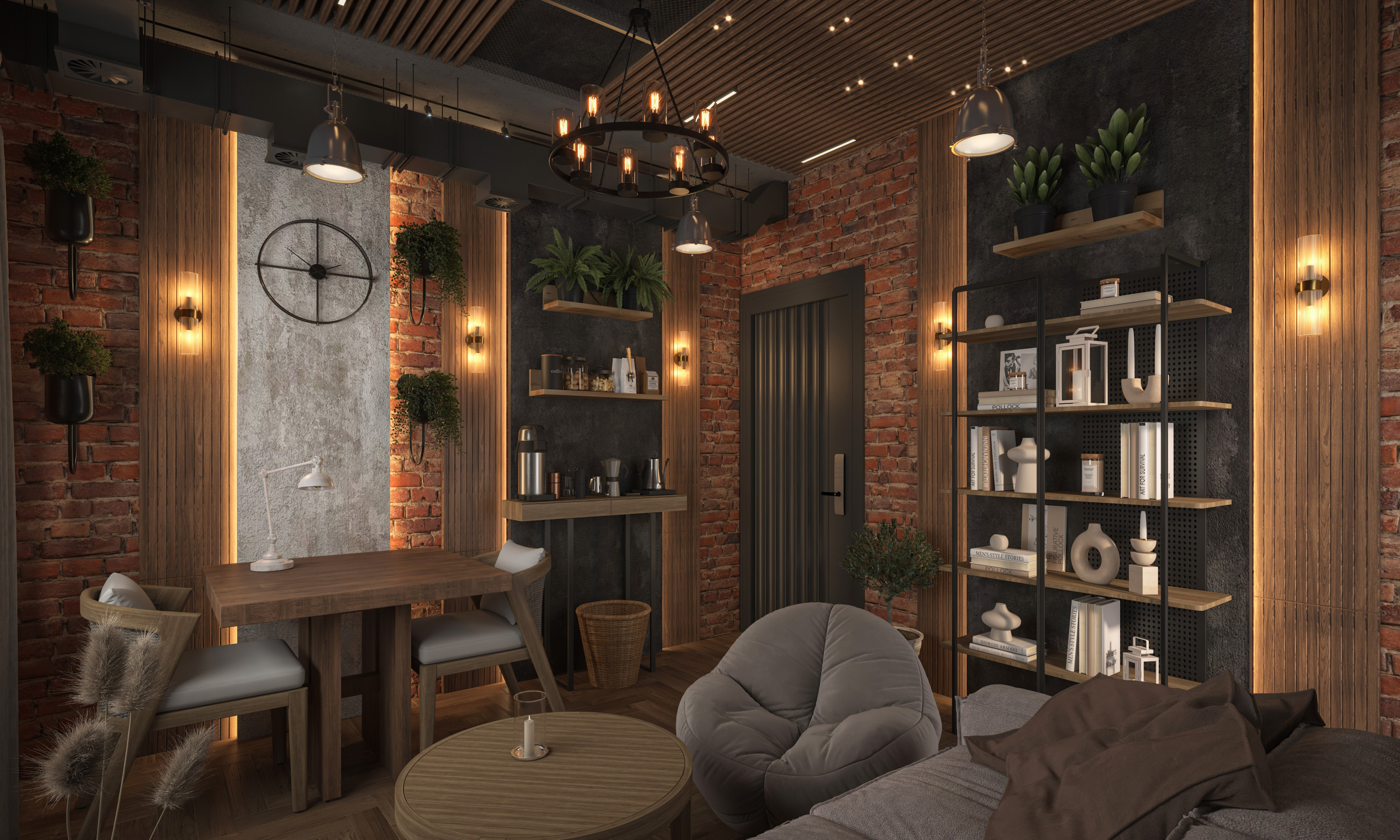 Industrial Interior Resting Space-3