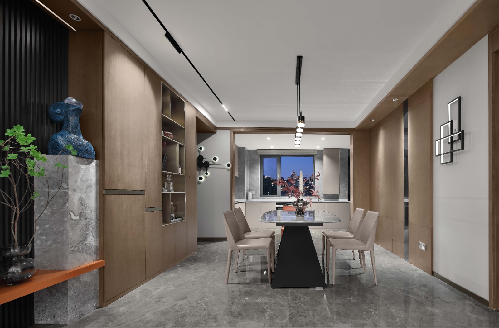 斑斓空间作品:优雅精致的灰调空间-24