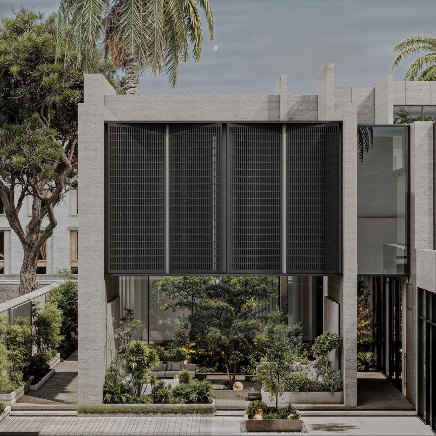 现代别墅外部景观设计-29