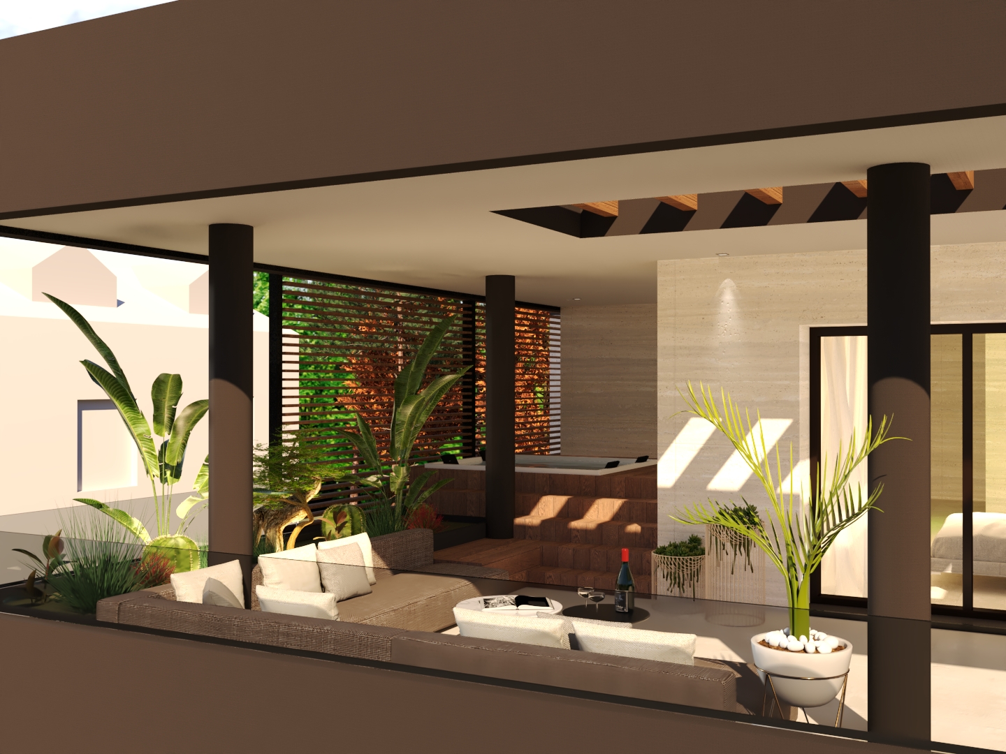 RENDERING AND RENOVATION OF A VILLA IN MILAN-9