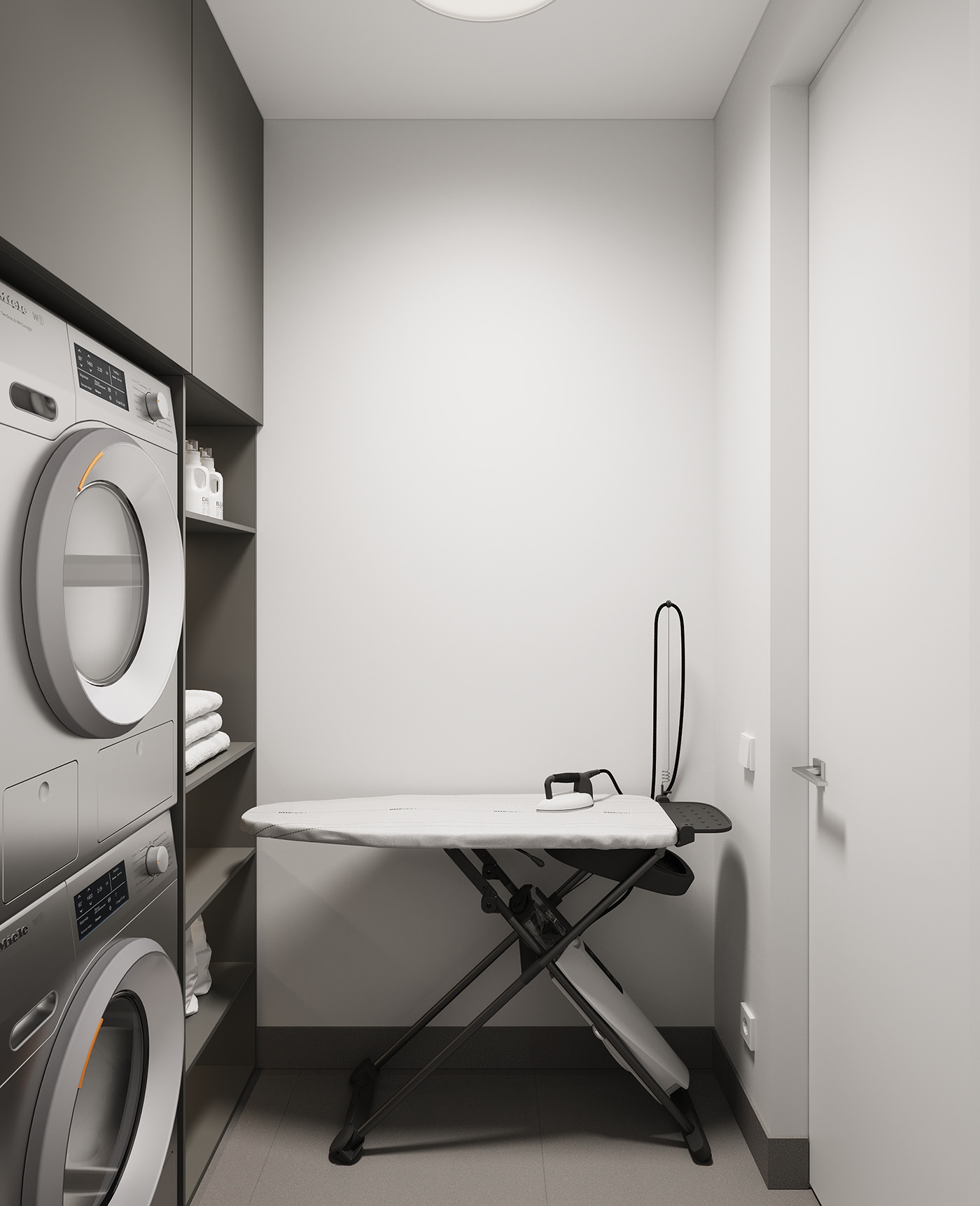 90㎡极简风公寓设计 这也太高级了吧-30