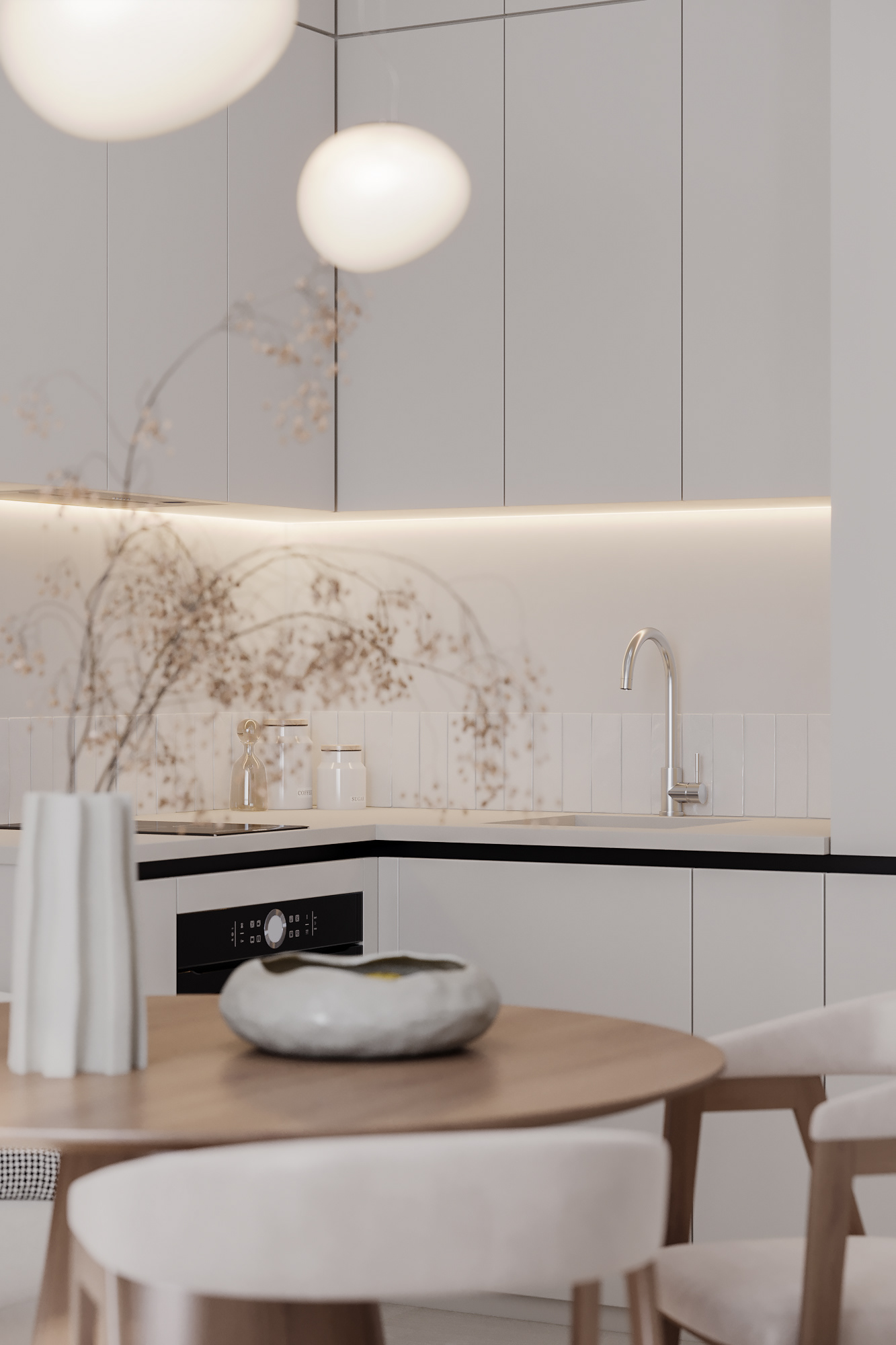 Light Minimal Apartment Interior-6