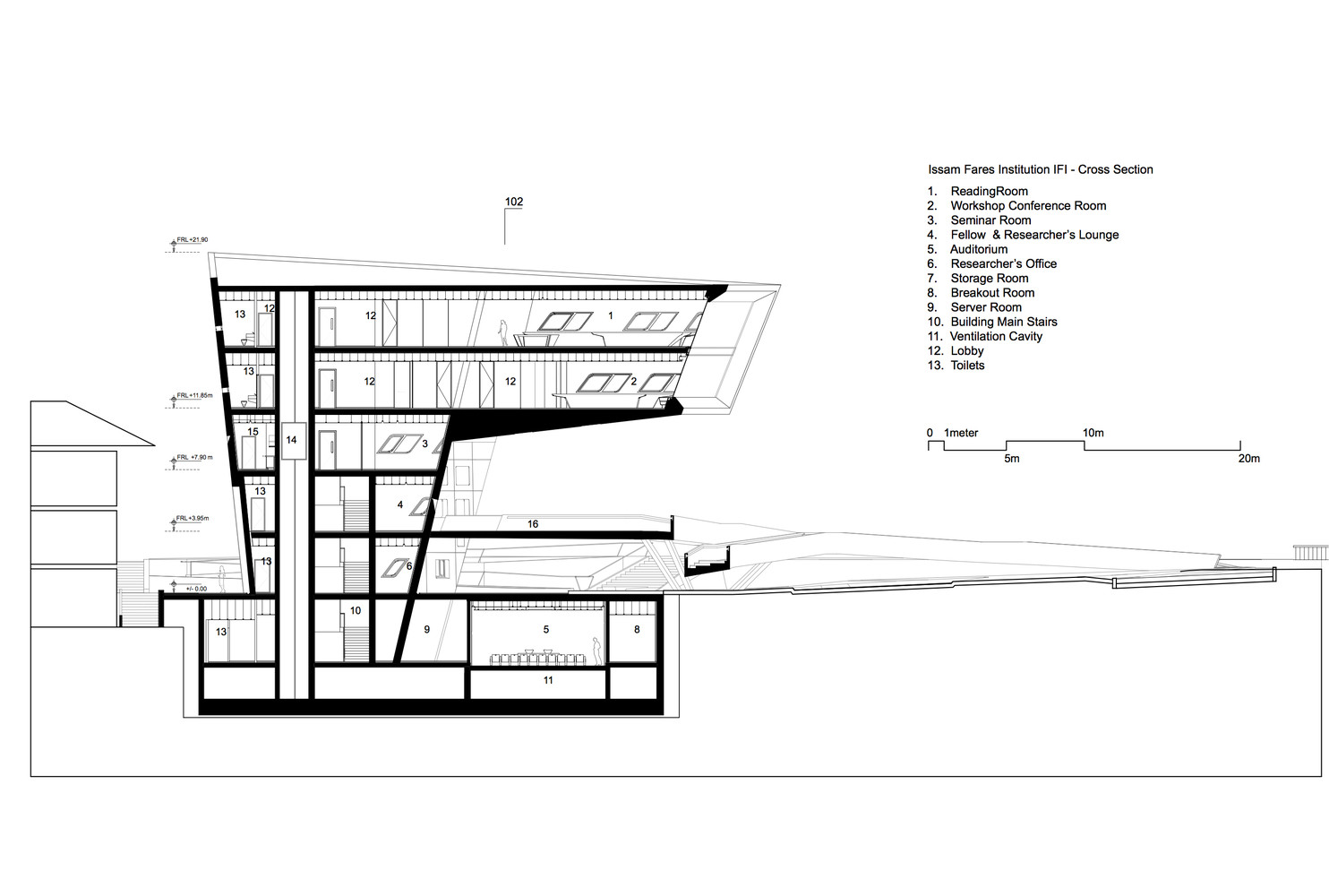 Issam Fares Institute – American University of Beirut  Zaha Hadid Architects-92