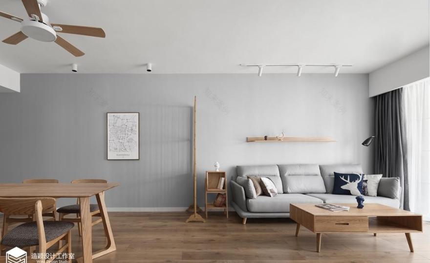 100㎡极简宜居空间设计-1